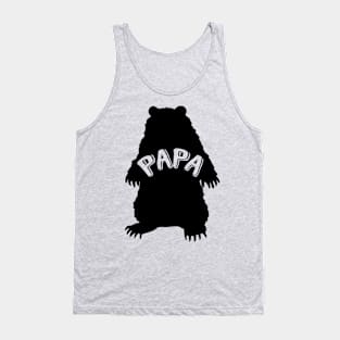 Papa Bear Silhouette Tank Top